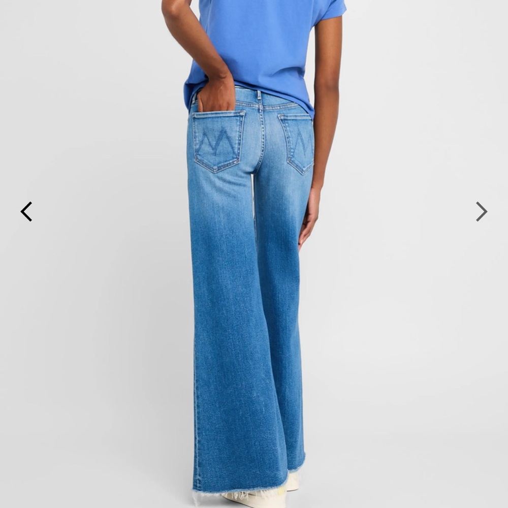 MOTHER DENIM the patch pocket roller wide leg jeans (eager beaver)